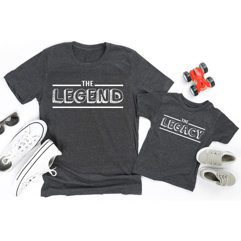 The Legend, The Legacy, Daddy and Me Shirts, Father and Son Shirts, Fathers Day Gift, Gift for Dad, Dad and Son Shirt, Daddy and Son Shirt.jpg