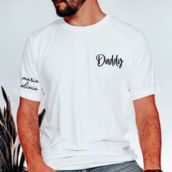 custom dad shirt, dad shirt with kids names, fathers day gift, new dad shirt,daddy shirt, personalized dad shirt, custom
