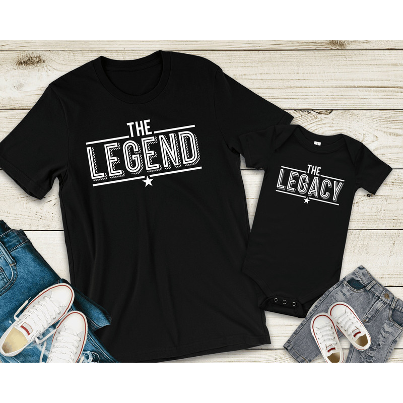 The Legend, The Legacy, Father Son Shirts, Matching Shirts, Father and Son, Fathers Day Gift, Gift for Dad, Dad and Son Shirt, Daddy and Son.jpg