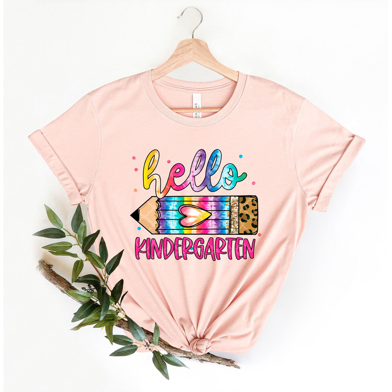 Hello Kindergarten Shirt, First Day of School Shirt, First Day of Kindergarten Shirt, Back to School Shirt for Toddler, Pre K, Preschool,.jpg