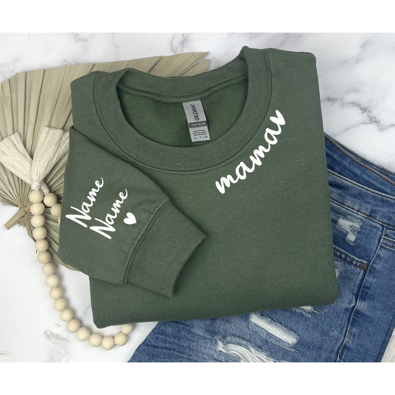 Custom Mama With Kids Name Sweatshirt, Personalized Mama Sweatshirt, Best Mom Sweatshirt, Mother's Day Sweatshirt, Mama Sweatshirt.jpg