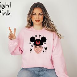 epcot mickey custom photo sweatshirt, personalized disney vacation shirt, funny disneyland sweatshirt, disneyworld shirt