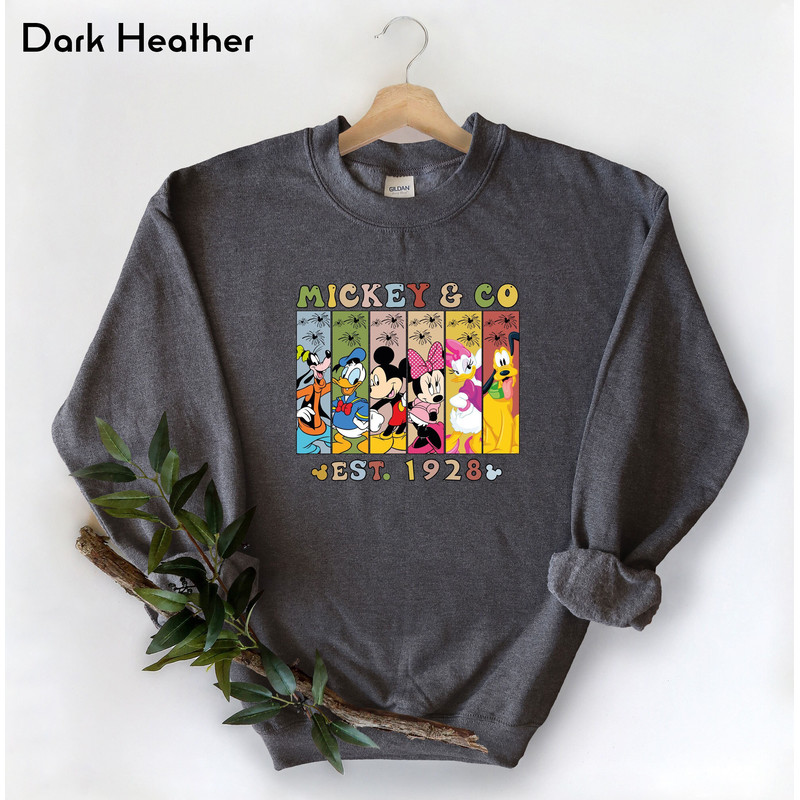 Mickey And Co Est 1928 Sweatshirt, Mickey And Friends Shirt, Disney World Sweater, Disneyland Women Sweatshirt, Disney Family Trip Tee.jpg