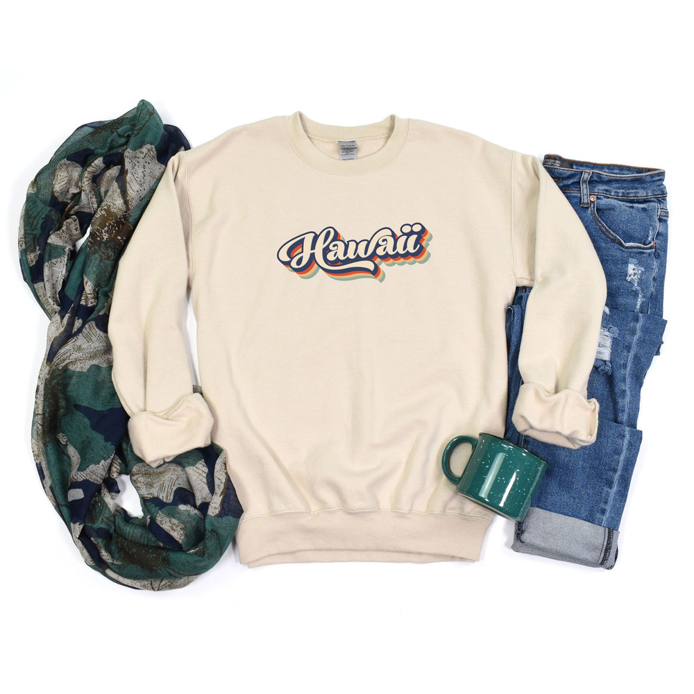 Retro Hawaii Sweatshirt, Hawaii Sweatshirt, Hawaii State Sweatshirt, State Sweatshirt, Hawaii Gift, Vintage Sweatshirt.jpg
