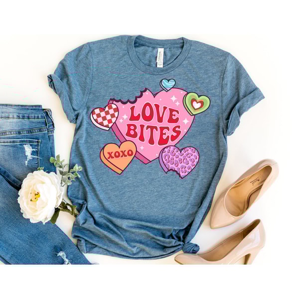 Love Bites Shirt, Valentine Love Shirt, Valentines Day Shirt, Valentine Shirt, Valentines Day Gift, Happy Valentines Day T-Shirt.jpg