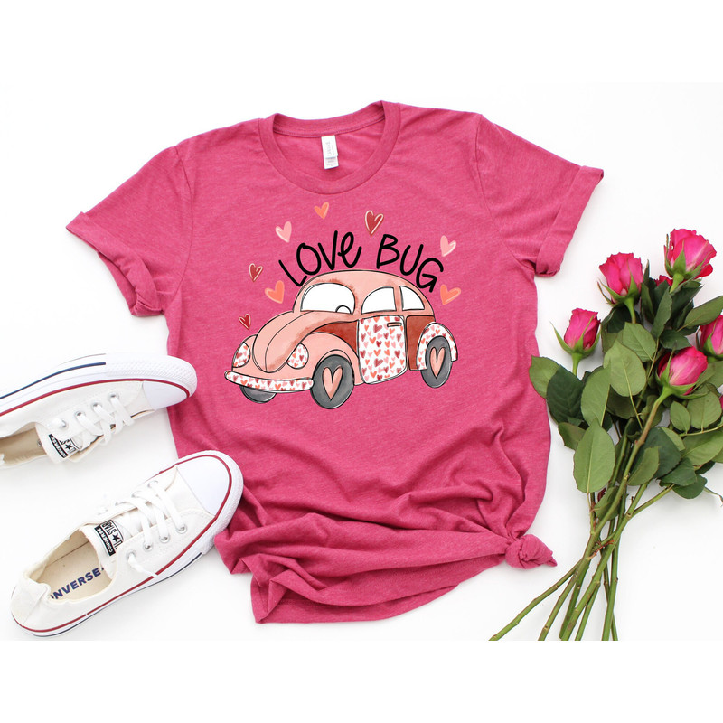 Love Bug Valentine Shirt, Love Bug Shirt, Valentines Day Shirt, Valentine Shirt, Valentines Day Gift, Happy Valentines Day T-Shirt.jpg