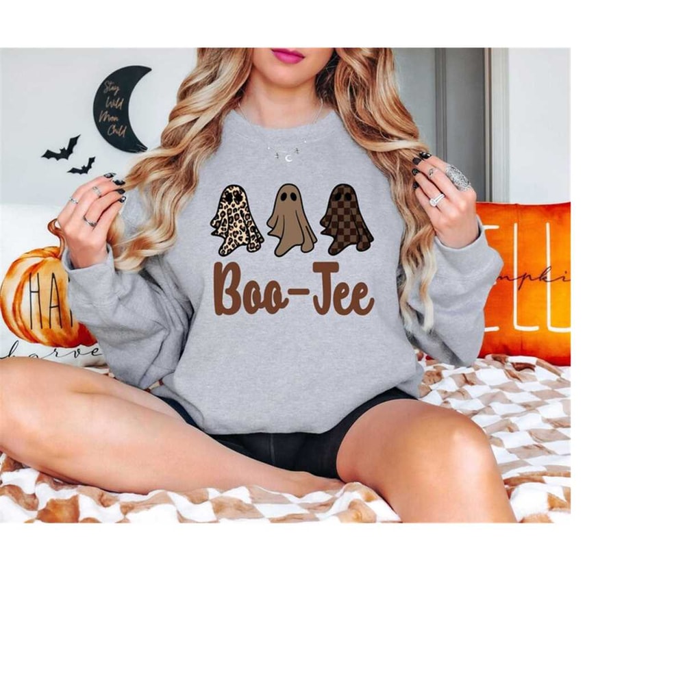 Halloween Boo Jee Ghost Sweatshirt, Boo Jee Ghost Hoodie, Halloween Gifts, Spooky Season Ghost Sweatshirt, Spooky Vibes.jpg