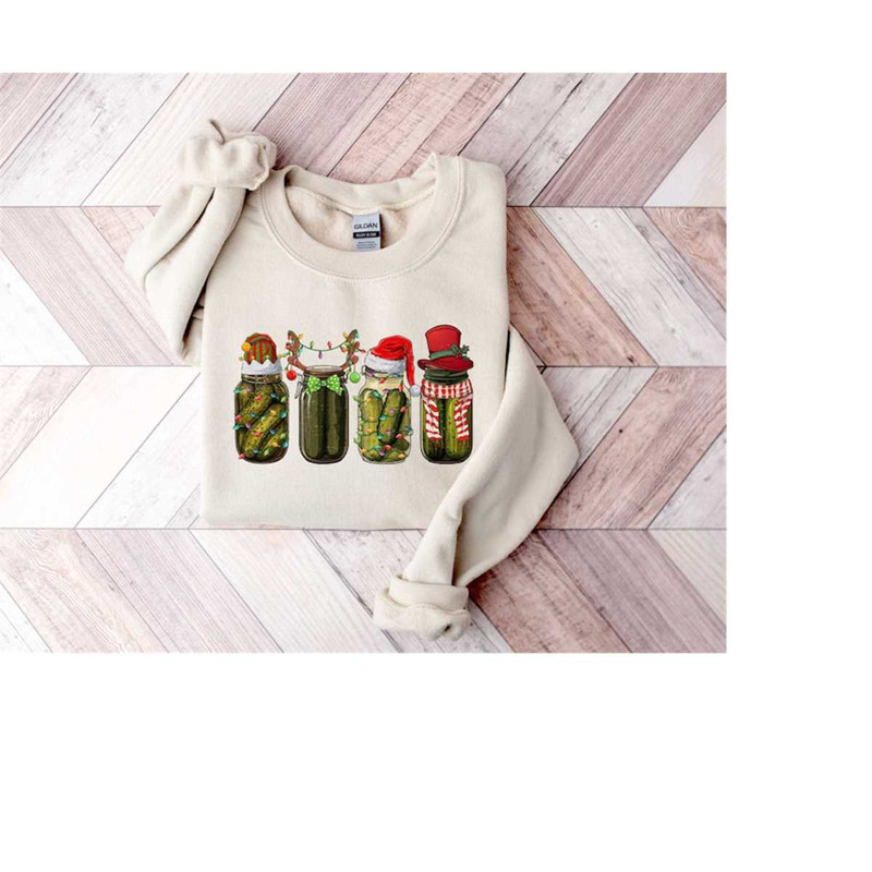 Pickle Crew, Christmas Pickles Shirt, Christmas Pickle Sweatshirt, Christmas Gift For Pickle Lover, Funny Christmas Swea.jpg