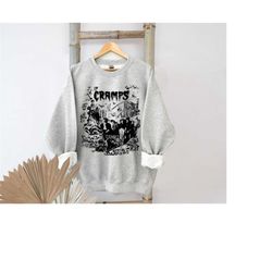 Retro The Cramps Band T-Shirt, Sweatshirt, Hoodie, Punk Psychobilly Garage Rock, The Cramps Band Gift, Gift for fan, Chr