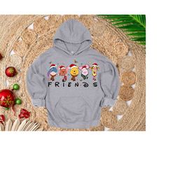 Winnie the Pooh Christmas Sweatshirt, Disney Friends Hoodie, Pooh And Friends T-Shirt, Disneyworld Shirt, NA-210806, Tig