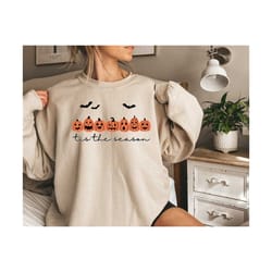 tis the season halloween sweatshirt, halloween sweatshirt, spooky season sweat, coffee sweatshirt, halloween design swea