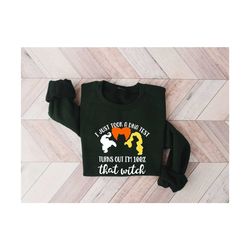i just took a dna test turns out i'm 100 that witch shirt, trick or treat sweatshirt, women halloween shirt, witch shirt