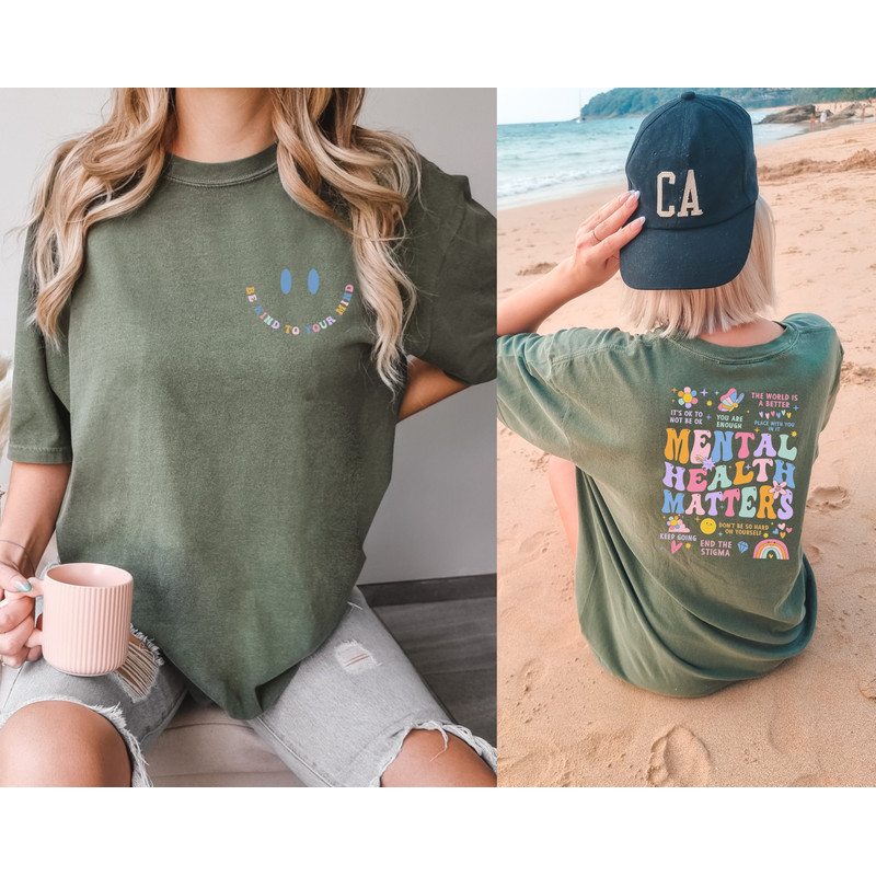 Comfort Colors® Mental Health Matters Shirt, Mental Health Shirts, Shirt, Women Inspirational Shirts, Inspirational Gifts.jpg