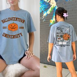 comfort colors vintage halloweentown 1998 shirt, 2 side halloweentown university shirt, fall shirt, halloweentown shirt,