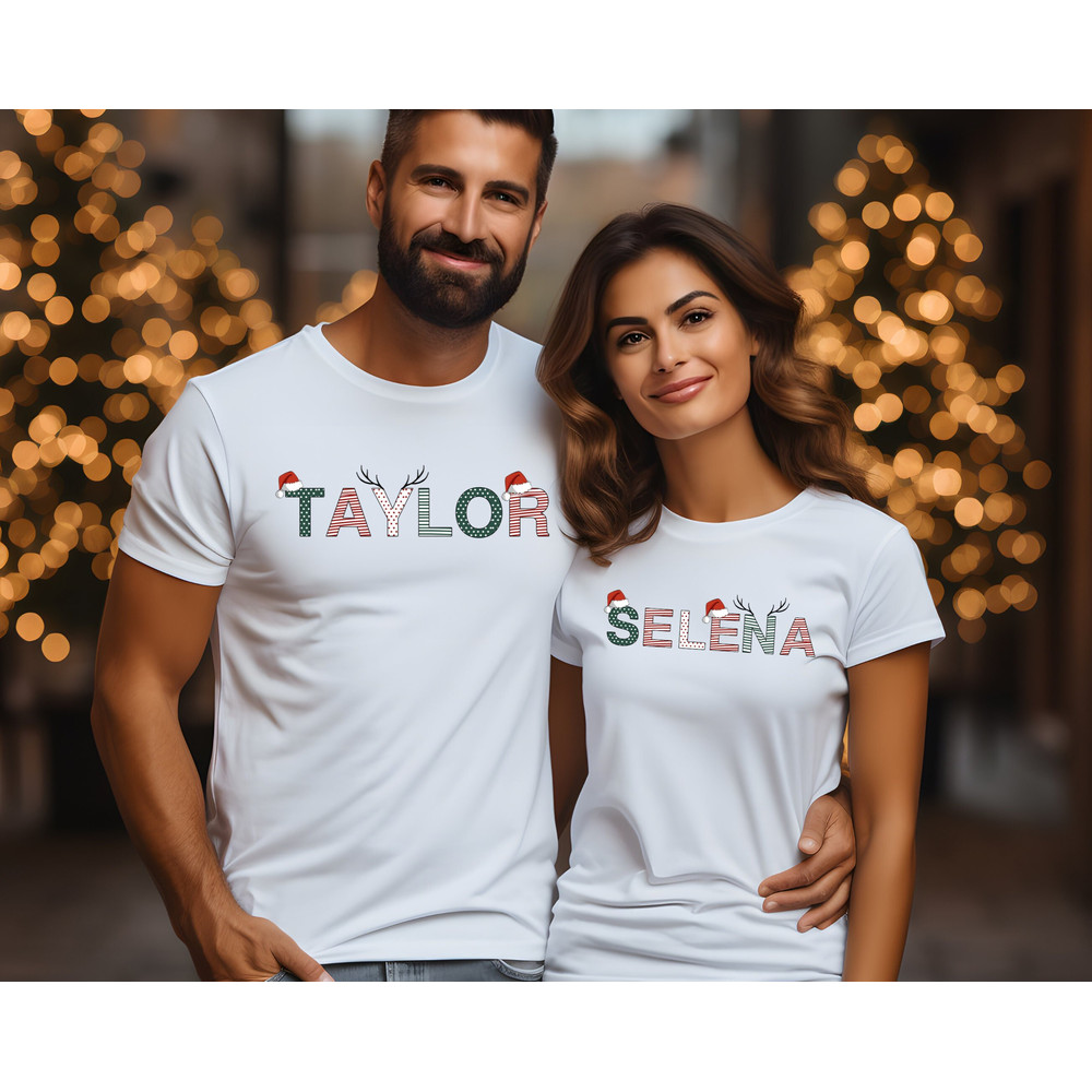 Custom Name Christmas Shirts, Christmas Gifts, Christmas Crew Shirt, Family Photo Christmas Pajamas, Christmas Shirt Family, Christmas Tees.jpg