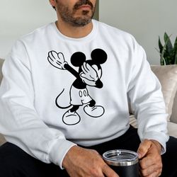 dabbing mickey sweatshirt, custom mickey ears, disney sweatshirt, disneyland hoodie, kids disney apparel, kids disneylan
