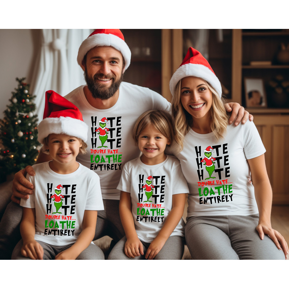 Double Hate Grinch Shirt, Merry Grinchmas Shirt, Grinch Sign Tee, Grinchmas Shirts, Hate Hate Hate Shirt.jpg