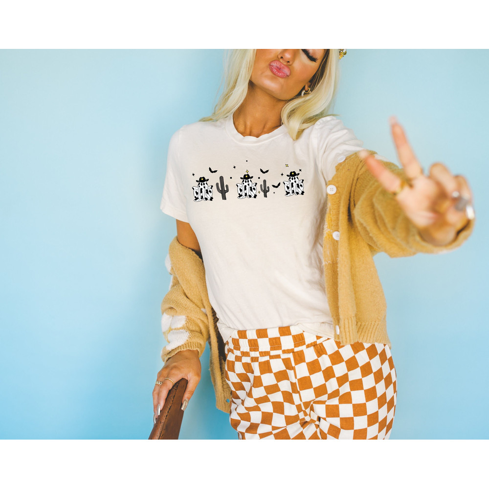 Halloween Cow Shirt, Halloween Shirt, Western Shirt, Halloween Cowboy Shirt, Halloween Tee, Halloween Cow Tee, Halloween Tee.jpg