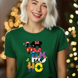 ho ho ho christmas shirt, disneyland shirt, disney family shirts, christmas disney tee, christmas gifts,disney christmas