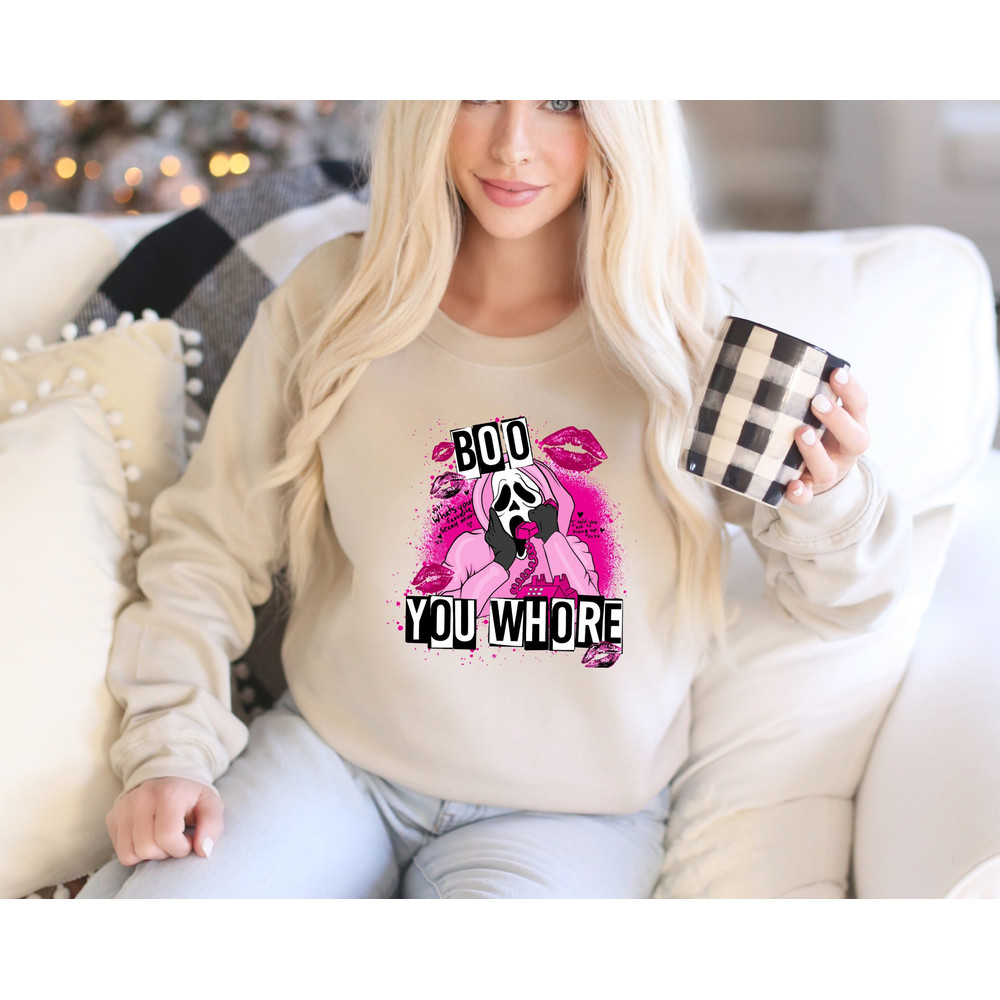 Mean Girls Valentine Sweatshirt, Spooky Sweatshirt, Horror Bleached Sweatshirt, Boo You Whore Sweatshirt, Horror movie Sweatshirt.jpg