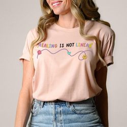 mental health shirt, healing is not linear shirt, mental health shirt, therapy shirt, therapist shirt, positive shirt