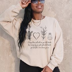 practical magic sweatshirt, magic spell hoodie, inspirational apparel, salt rosemary love hoodie, positive message cloth