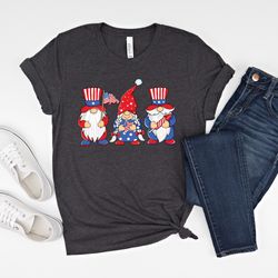4th of july gnomes shirt, gnome shirt, red white blue, 4th of july shirt, fourth of july shirt, patriotic shirt, merica