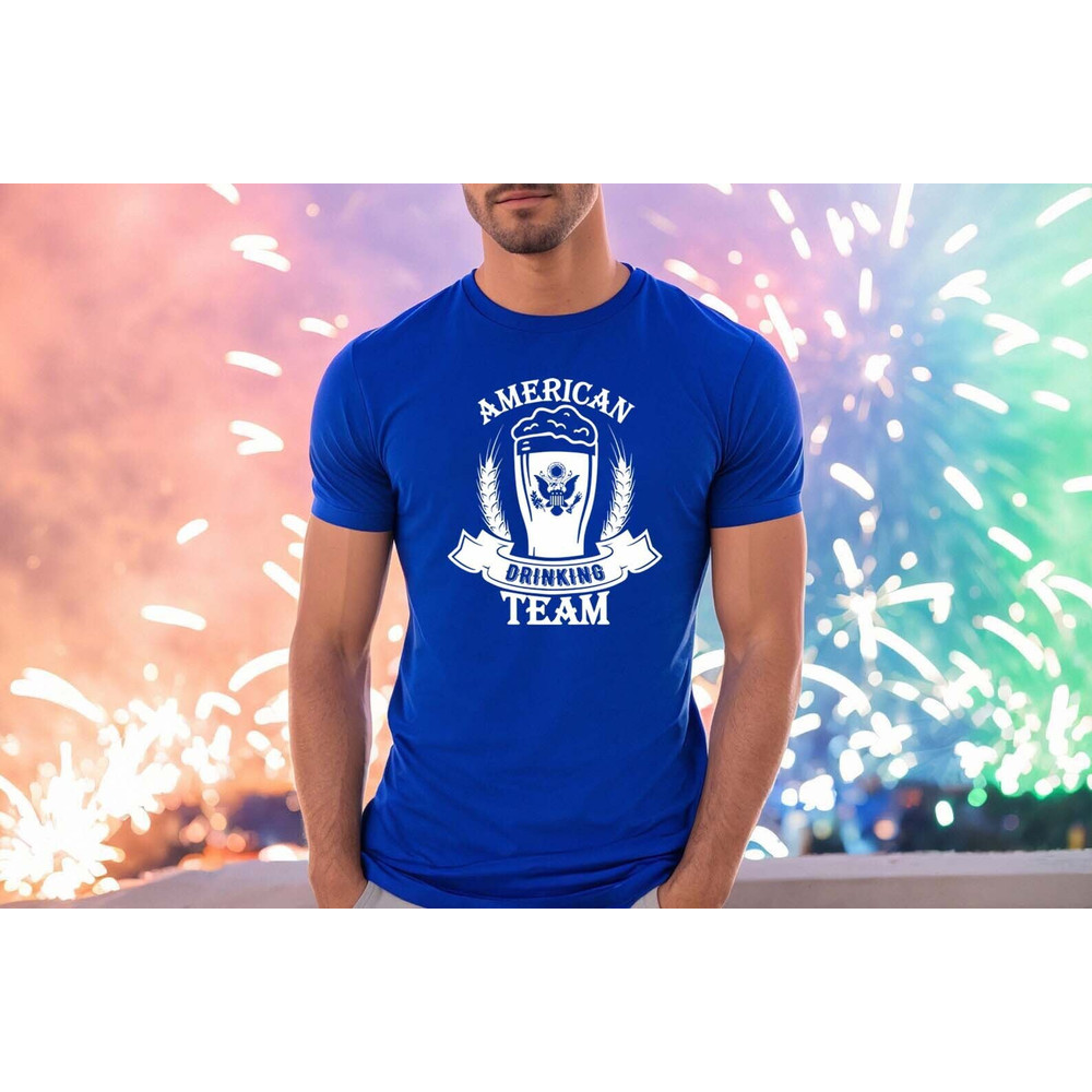 American drinking team shirt, Party Fourth of July Shirt, 4th of July Shirts For Drinking, Funny 4th of July Family shirts, Patriotic Tshirt.jpg