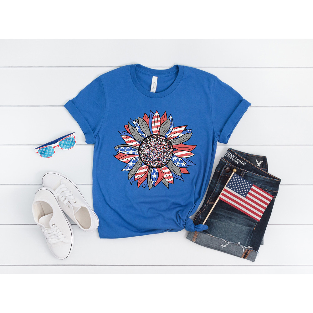 American flag sunflower shirt, Freedom Tshirt, USA Flag,  American Flag Shirt, fourth of july shirt, patriotic shirt, Conservative shirt,.jpg