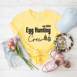 Egg Hunting Crew shirt, Egg Shirt, Rabbit Lover Shirt, Rabbit Lover Gift, Kids Easter Shirt, easter shirt, bunny shirt,