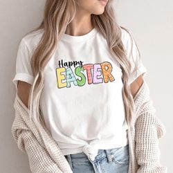 Happy easter shirt, easter shirt, easter outfit, happy easter day, bunny shirt, funny easter shirt, kids easter shirt, e