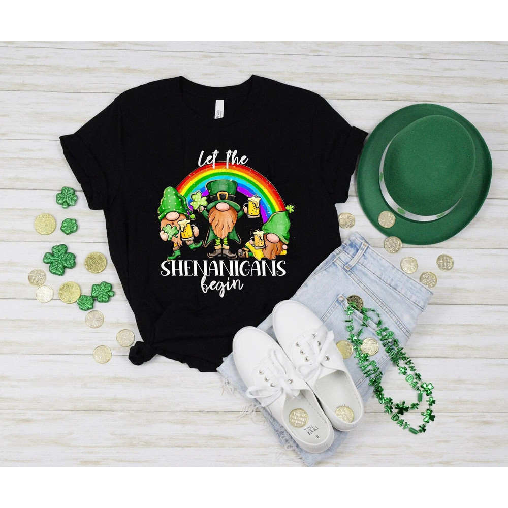 Let the shinanigans begin shirt, St Pattys Day Shirt, irish shirt, lucky shirt, saint patricks day, shamrock shirt, Shenanigans Shirt,.jpg