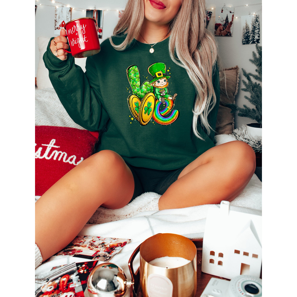 Love shirt, saint patricks day, shamrock shirt, st patricks day, irish shirt, lucky shirt, four leaf clover, shamrock, irish gift,.jpg