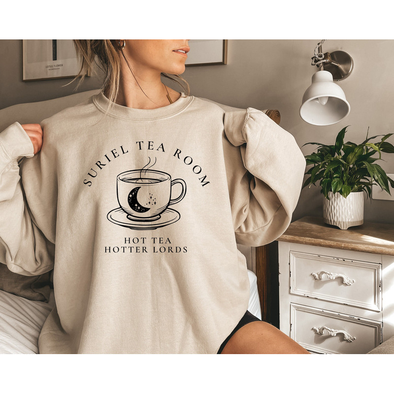 Suriel Tea Co Shirt, Acotar Sweatshirt, Bookish Shirt, Sarah J Maas Shirt, A Court Of Thorns And Roses Shirt, Suriel Tea Shirt, acotar merch.jpg