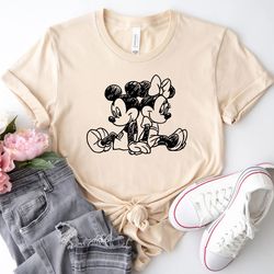 Vintage Mickey and Minnie Shirt, minnie mouse shirt, disney unisex shirt, Vintage Mickey Shirt, Mickey ears shirt, disne