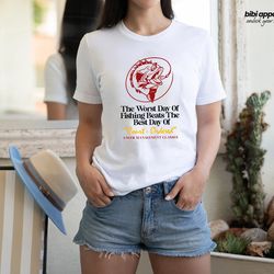 worst day of fishing beats the best day of court ordered anger management - fishing, meme, oddly specific t-shirt