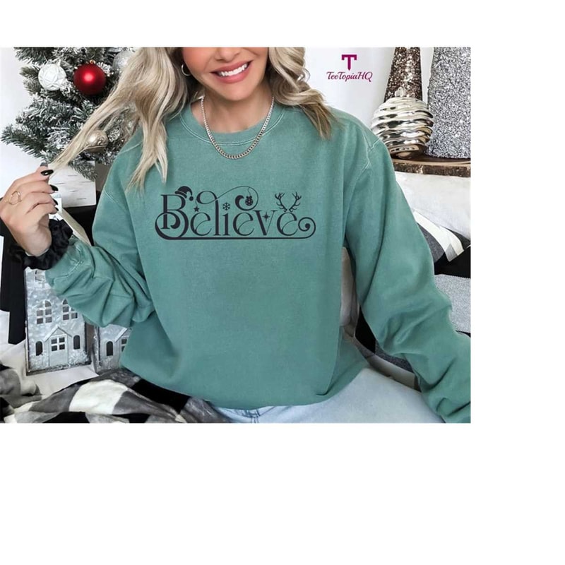 Believe Christmas Shirt, Christmas Believe Shirt Christmas Party Shirt Christmas T-Shirt Christmas Family Shirt, Believe.jpg