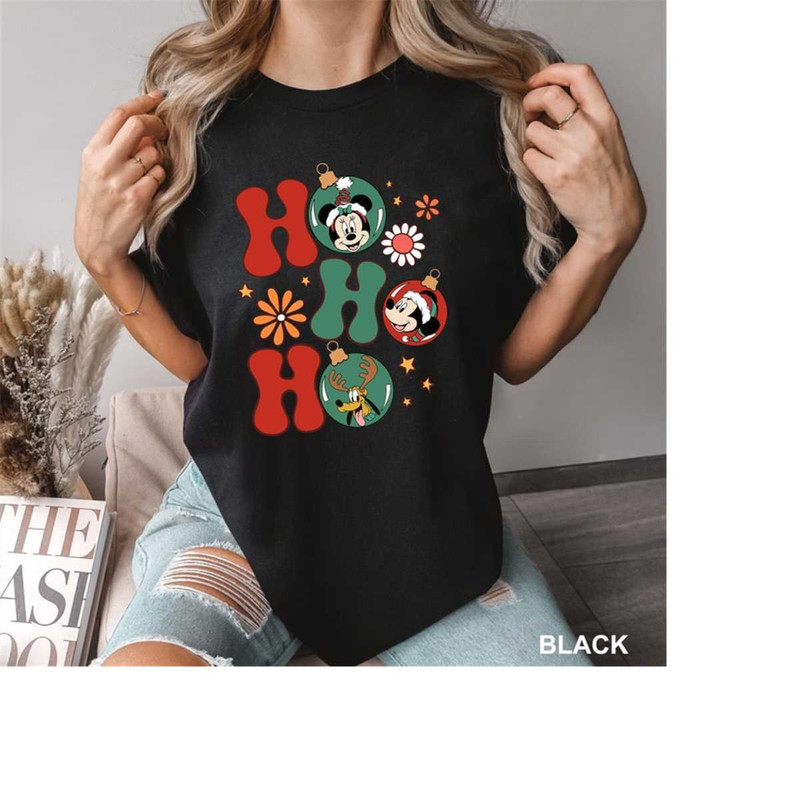 Christmas Ho Ho Ho Shirt, Disney Characters Shirt, Merry Christmas Shirt, Disney Christmas, Disney World Xmas Tee DIS-03.jpg