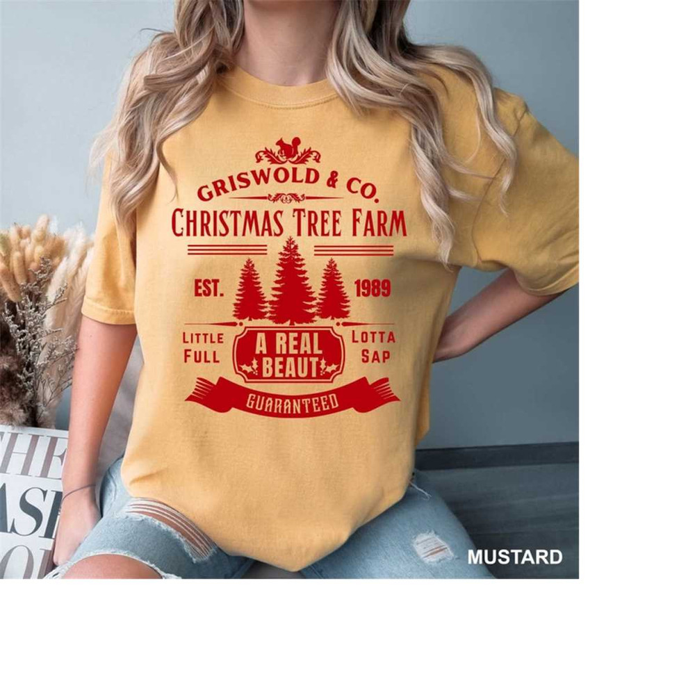 Christmas Vacation Tree Shirt, Griswold Christmas Tree Farm Shirt, Christmas Shirt, Funny Holiday Shirt, Comfort Colors.jpg