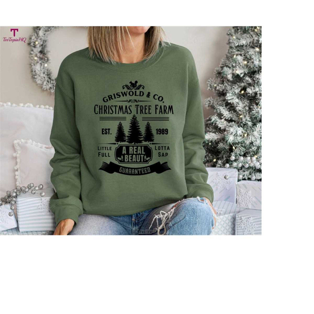 Christmas Vacation Tree Sweatshirt, Griswold Christmas Tree Farm Sweatshirt, Christmas Sweatshirt, Funny Holiday Sweater.jpg