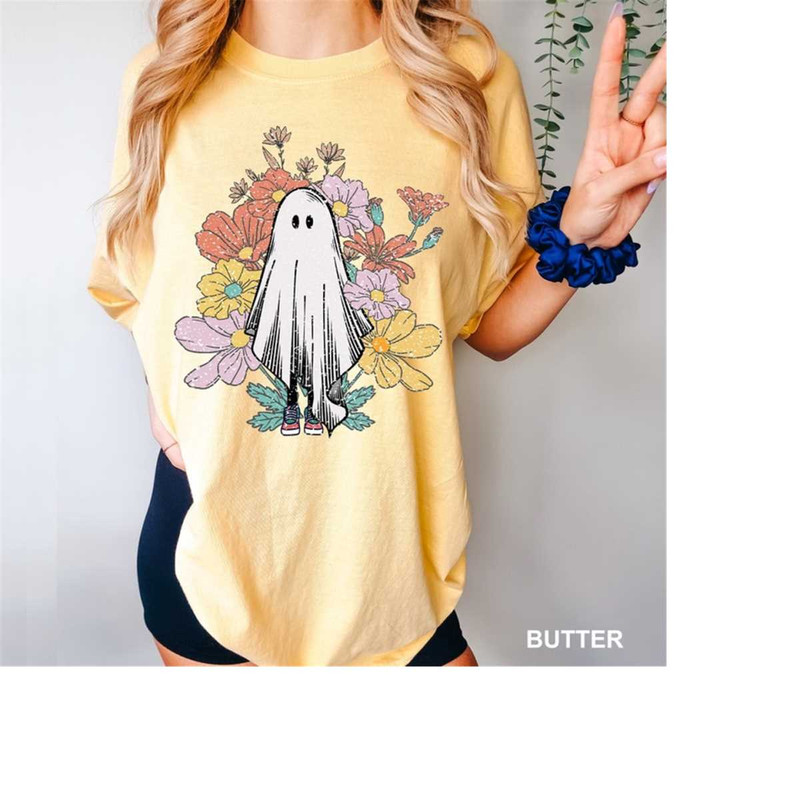 Comfort Colors Cute Halloween ghosts t-shirt, Halloween Shirt, ghost Halloween Shirt, halloween tee gift, Retro Spooky s.jpg