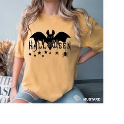 comfort colors fall halloween bats shirt, black bats shirt, cute halloween shirt, bats tee, spooky bats, bats shirt, hal