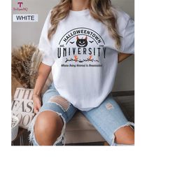 comfort colors halloweentown t-shirt halloweentown university tshirt 1998, boho fall t-shirt, holiday apparel, halloween