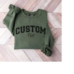 custom text, your design here, personalized shirt, retro custom text, custom quote, custom oversized sweatshirt