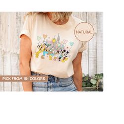 disney mickey and friends balloons shirt, disney colorful shirt, disney magical kingdom, disney shirt, disney 2023 trip,