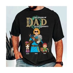 personalized the legend of dad shirt, tears of the kingdom, breath of the wild, best dad ever, legendary dad, father's d