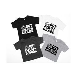 custom peace out grade shirt, first second third fourth fifth grade graduation shirt, last day of school shirt, teacher