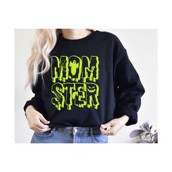 neon momster sweatshirt, halloween mom shirt, halloween tee, halloween gift, fall shirt, funny halloween shirt, pumpkin