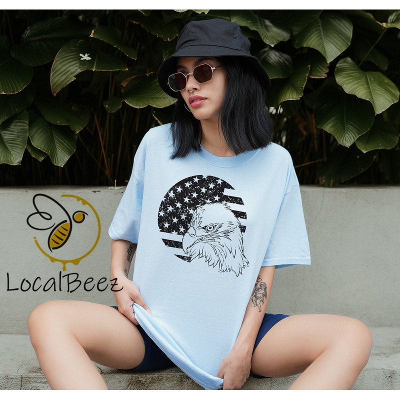 American Eagle Patriotic Shirt, Merica Shirt, American Shirt,4th July Shirts, Proud To Be American, Patriotic Unisex Shirt JL20.jpg