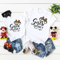 girls disney trip, disney besties tees, leopard print bows shirt, disney shirt tee, minnie mouse shirts, best friends sh